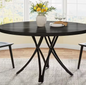 Ronde Industriële Eettafel – Ø120 cm, Zandloper Onderstel, Voor 4–6 Personen