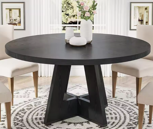 Ronde Eettafel voor 4 Personen – Boerderijstijl, Ø120 cm MDF