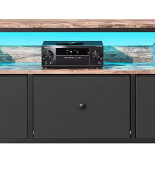 Multifunctioneel Dressoir met LED & Stoffen Lades – 137 cm Breed