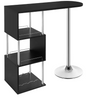 Bartafel met Opbergplanken – S-vormig Design & Flessenhouders, 113 cm Breed