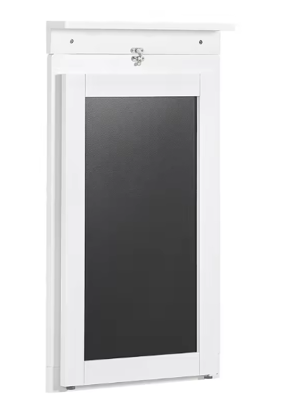 Wandklaptafel met Opbergplank – 50x75x76 cm, Wit MDF