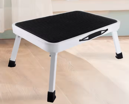 Opvouwbare Opstapkruk met Leuning – 2, 3 of 4 Treden, Lichtgewicht & Antislip