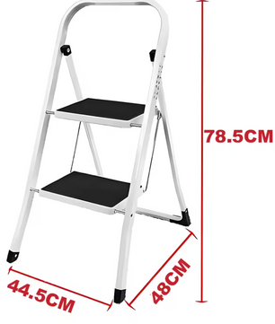Opvouwbare Opstapkruk met Leuning – 2, 3 of 4 Treden, Lichtgewicht & Antislip