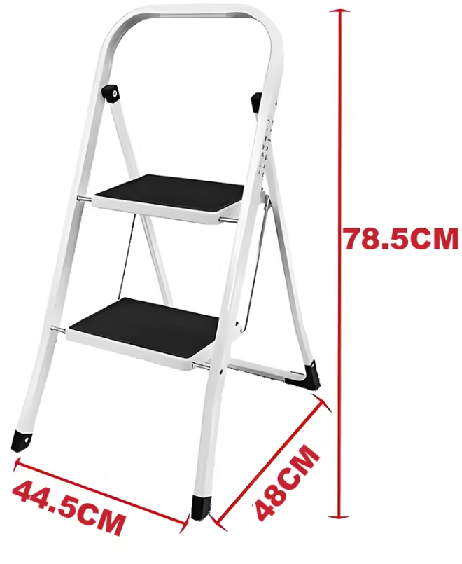 Opvouwbare Opstapkruk met Leuning – 2, 3 of 4 Treden, Lichtgewicht & Antislip