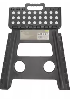 Opvouwbare Kruk 32 cm – Donkergrijs, Licht & Antislip, Tot 150 kg