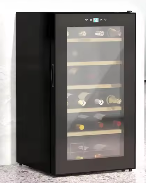 Wijnkoelkast voor 24 Flessen – Compact, Temperatuur Instelbaar, LED-Verlichting