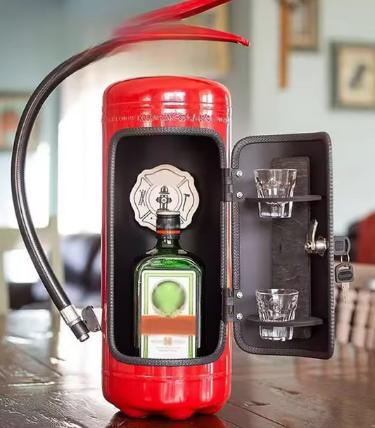 Mini-Bar Wijnkast in Brandblusser Vorm – Originele Decoratie