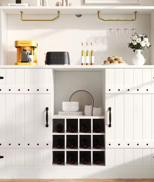 Dressoir met Wijnglasplank – 120×40×120 cm, Modern Design