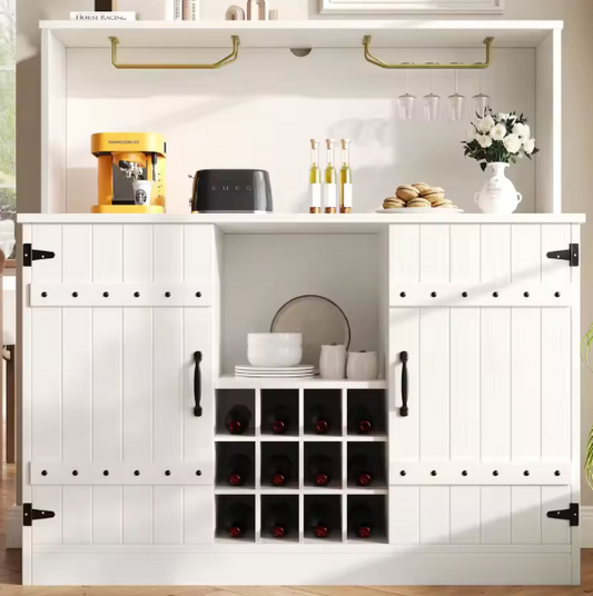 Dressoir met Wijnglasplank – 120×40×120 cm, Modern Design