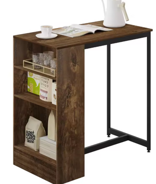 Bartafel met 3 Opbergniveaus – E1 Spaanplaat & Metaal, 91×49×91 cm