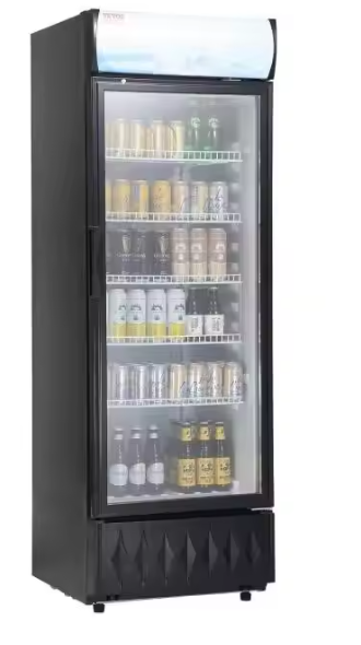 Commerciële Drankkoelkast 345L – LED, Glazen Deur & Verstelbare Planken