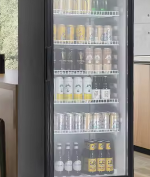 Commerciële Drankkoelkast 345L – LED, Glazen Deur & Verstelbare Planken