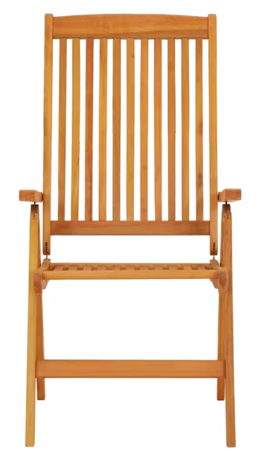 Set van 2 Opvouwbare Teakhouten Loungestoelen – Verstelbare Rugleuning & Massief Hout voor Buiten
