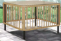Rotan Terrastafel met Glazen Blad – Vierkant, Weerbestendig & Elegant voor Buiten