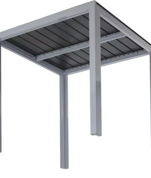 Tuintafel van Aluminium & WPC – Weerbestendig, 75x75 cm