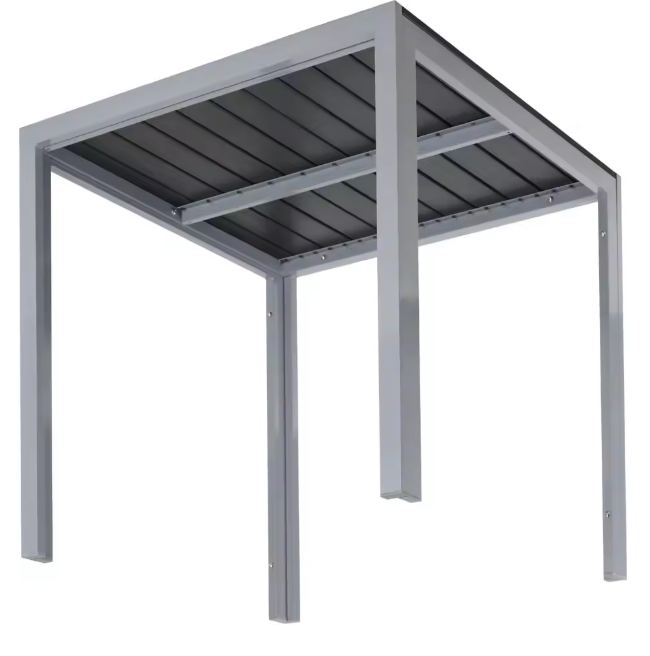 Tuintafel van Aluminium & WPC – Weerbestendig, 75x75 cm