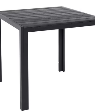 Tuintafel van Aluminium & WPC – Weerbestendig, 75x75 cm