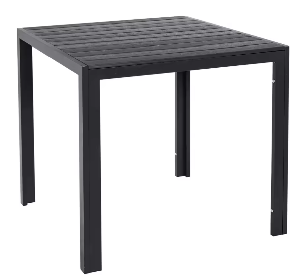 Tuintafel van Aluminium & WPC – Weerbestendig, 75x75 cm