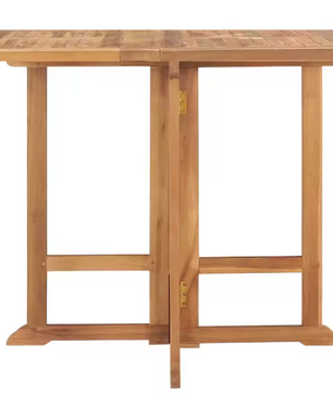 Opvouwbare Teakhouten Tuintafel – Massief Hout, 90x90 cm Weerbestendig