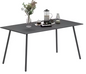 Rechthoekige Buitentafel van Staal – 150x80 cm, Weerbestendig & Modern Design