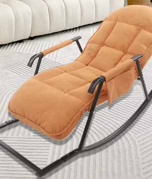 Verstelbare Schommelstoel met Kussen – Comfortabel Loungen voor Binnen & Buiten