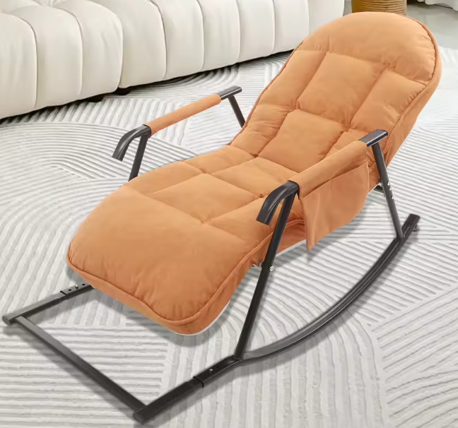 Verstelbare Schommelstoel met Kussen – Comfortabel Loungen voor Binnen & Buiten