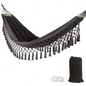 Canvas Outdoor Schommelhangmat – 200×100 cm, Anti-Rollover & Opvouwbaar voor Tuin of Camping
