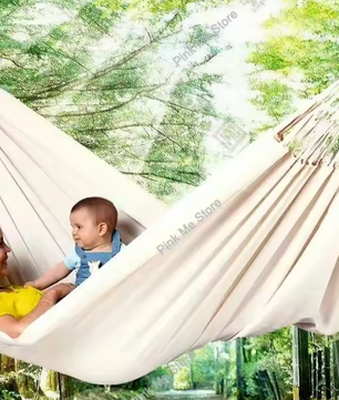 Canvas Hangmat voor 2 Personen – 260×150 cm, Outdoor & Indoor, Draagbaar en Comfortabel