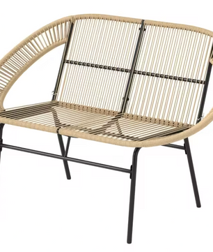 2-zits Acapulco Tuinbank – Weerbestendig PE-Rotan & Stalen Frame, Tot 260 kg Draagkracht