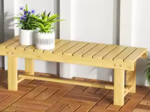 2-zits Tuinbank van Massief Hout – Waterdicht, Duurzaam & Compact, 110 cm Breedte