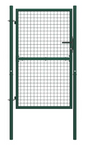 Tuinpoort van Gepoedercoat Staal – Groen, 100 x 175 cm, Met Slot & Sleutels, Weerbestendig en Robuust