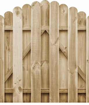 Tuinpoort van Massief Grenenhout – Gebogen Design, Groen Geïmpregneerd, 100 x 100 cm, Weerbestendig & Duurzaam