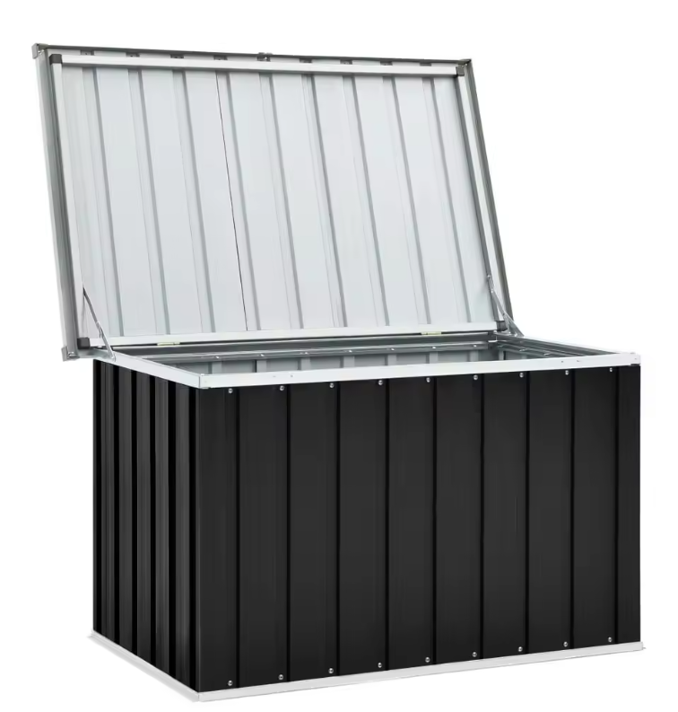 Tuin Opbergbox van Gegalvaniseerd Staal – 109x67x65 cm, Waterbestendig & Ruim
