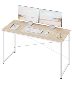 Groot Bureau met Metalen Frame – 140x60 cm Werktafel