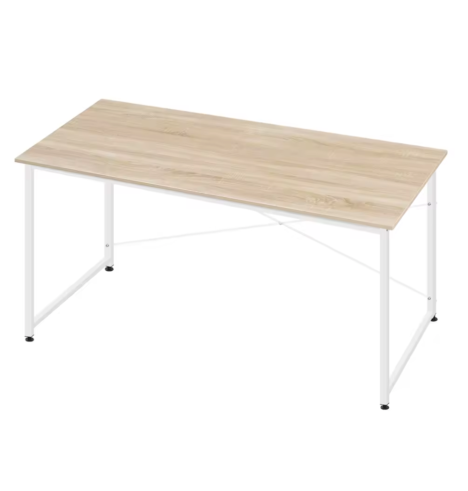 Groot Bureau met Metalen Frame – 140x60 cm Werktafel