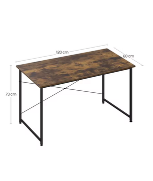 Groot Bureau met Metalen Frame – 140x60 cm Werktafel