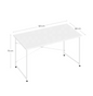 Groot Bureau met Metalen Frame – 100/120/140cm Bureautafel
