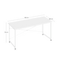 Groot Bureau met Metalen Frame – 100/120/140cm Bureautafel