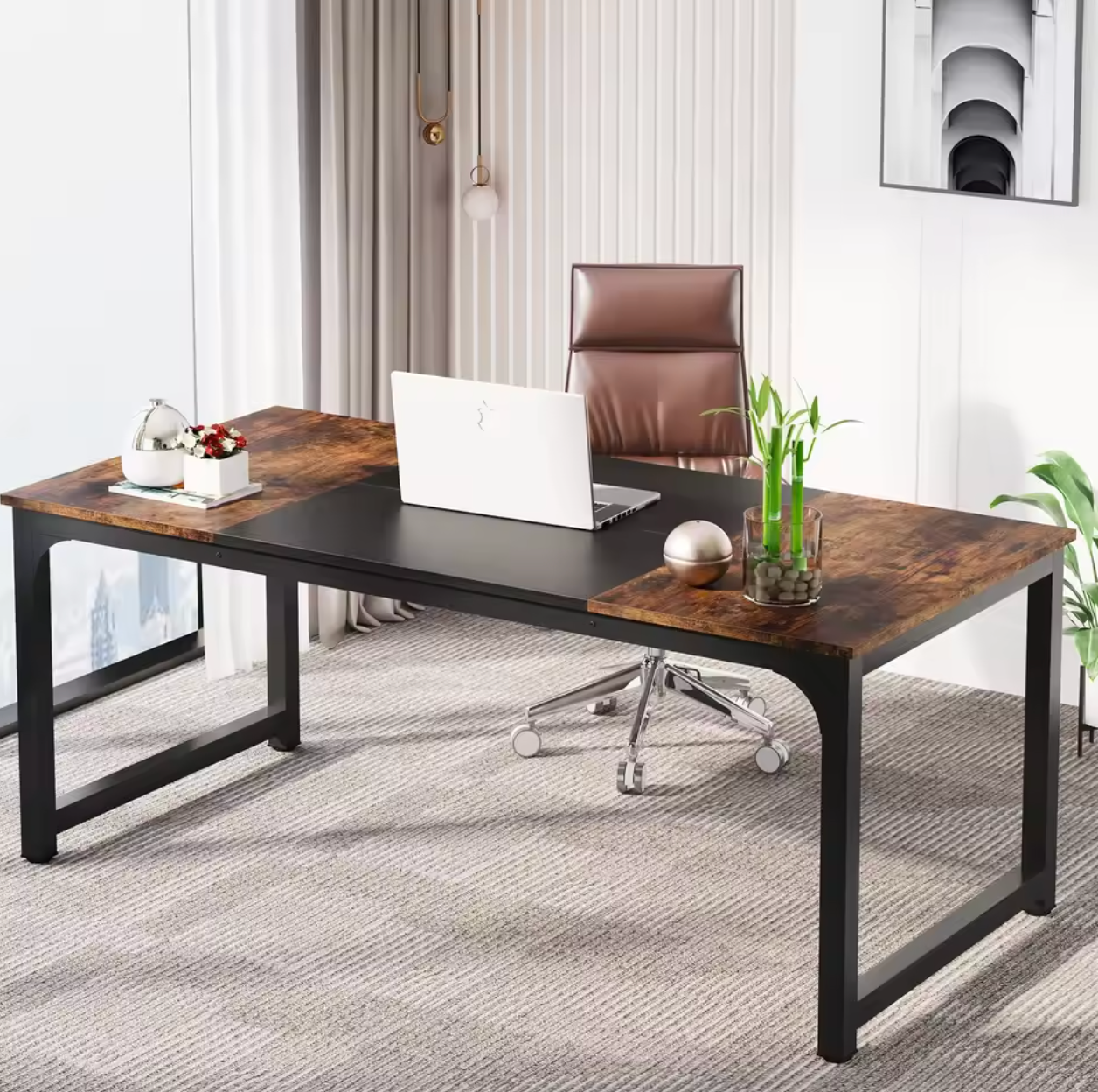 Modern Groot Computerbureau – Werkstation voor Thuis & Kantoor