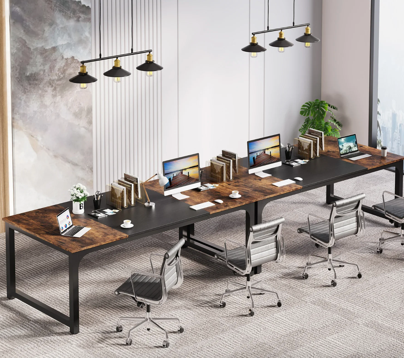 Modern Groot Computerbureau – Werkstation voor Thuis & Kantoor