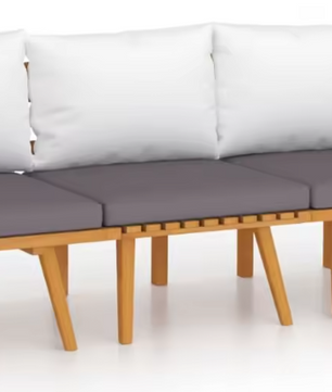 3-delige Tuinlounge Set met Kussens – Weerbestendig Acaciahout, Comfortabel voor Terras en Tuin