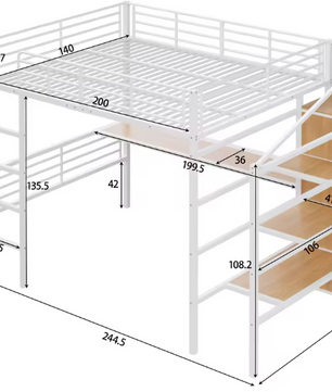 3-laags Gereedschap Opbergrek op Wielen – Stalen Opslag Rack voor Werkplaats, Garage en Keuken, 100 kg Capaciteit