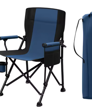 Set van 2 Draagbare Opvouwbare Campingstoelen – Lichtgewicht Zero Gravity Stoel met Bekerhouder, Zijvak en Draagtas