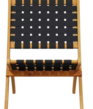 Set van 2 Opvouwbare Tuinstoelen – Massief Acaciahout & Olefine Stof, Lichtgewicht en Duurzaam