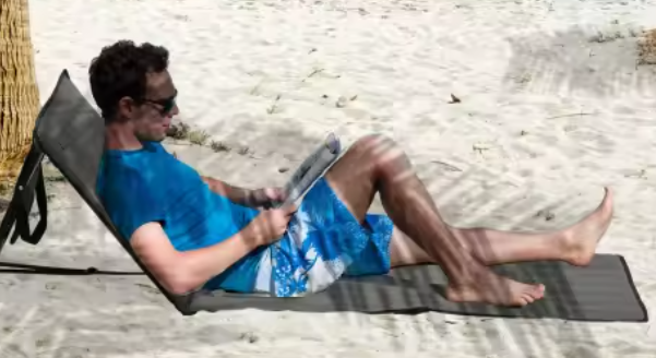 2-Set Opvouwbare Strandstoelen – Verstelbare Ligstoelen met Draagtas