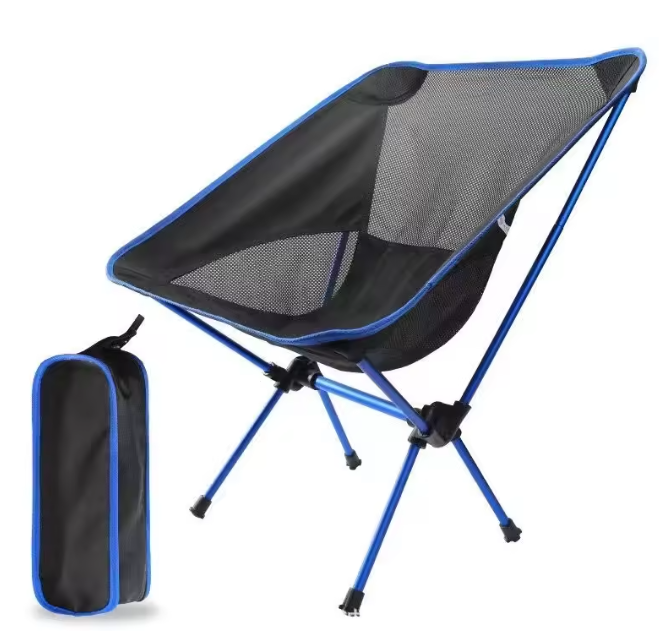 Opvouwbare Lichte Aluminium Campingstoel – Draagbare Rugleuningstoel voor Buiten en Kamperen
