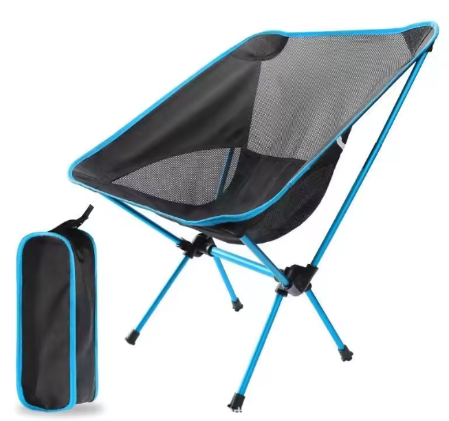 Opvouwbare Lichte Aluminium Campingstoel – Draagbare Rugleuningstoel voor Buiten en Kamperen