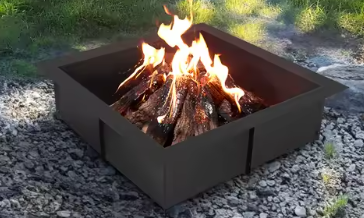 Brazier Vuurplaatsring – Hittebestendige Stalen Vuurring voor Buiten, Geschikt voor Kamperen en Vreugdevuren
