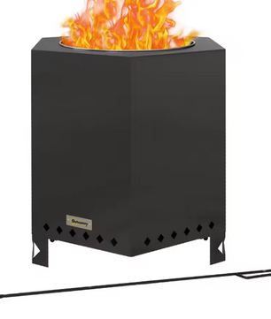 Brazier met Vonkbescherming – Stalen Brandtafel voor Buiten, Roestbestendig en Hittebestendig