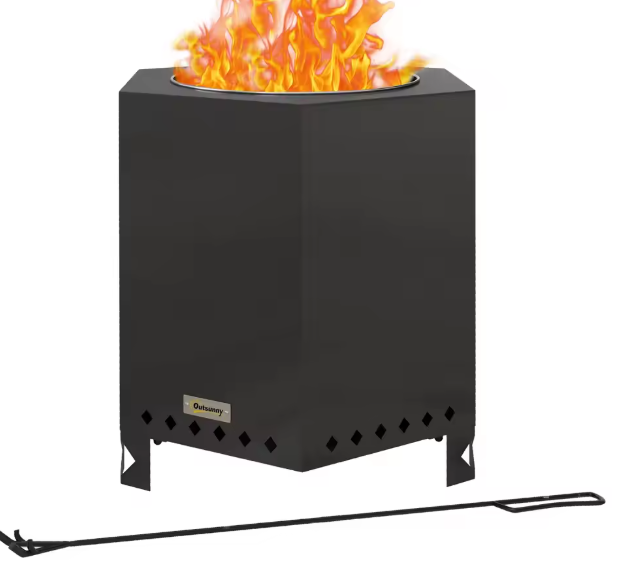 Brazier met Vonkbescherming – Stalen Brandtafel voor Buiten, Roestbestendig en Hittebestendig